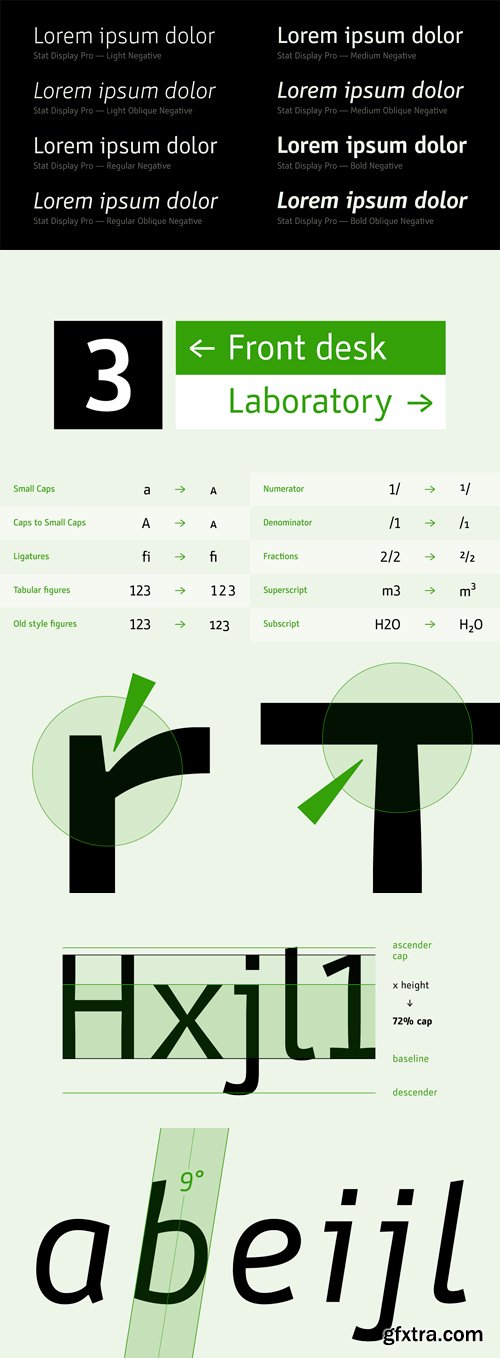 Stat Display Pro Font Family - 16 Fonts for $435