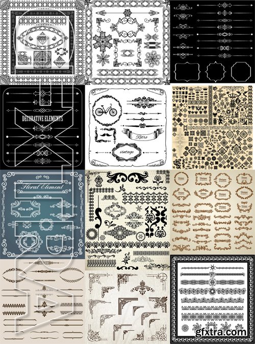 Shutterstock - Calligraphic Design Elements, 25xEps