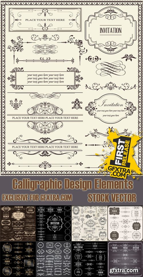 Shutterstock - Calligraphic Design Elements, 25xEps