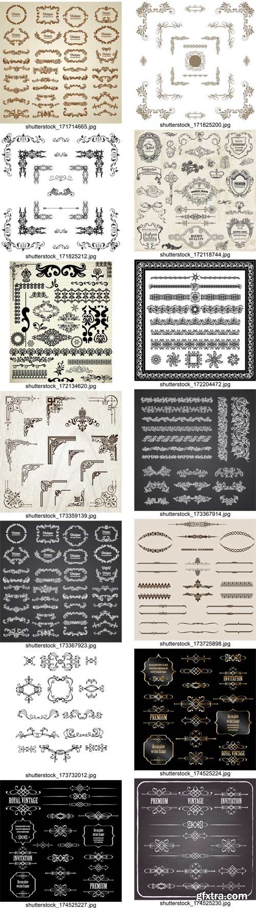 Shutterstock - Calligraphic Design Elements, 25xEps