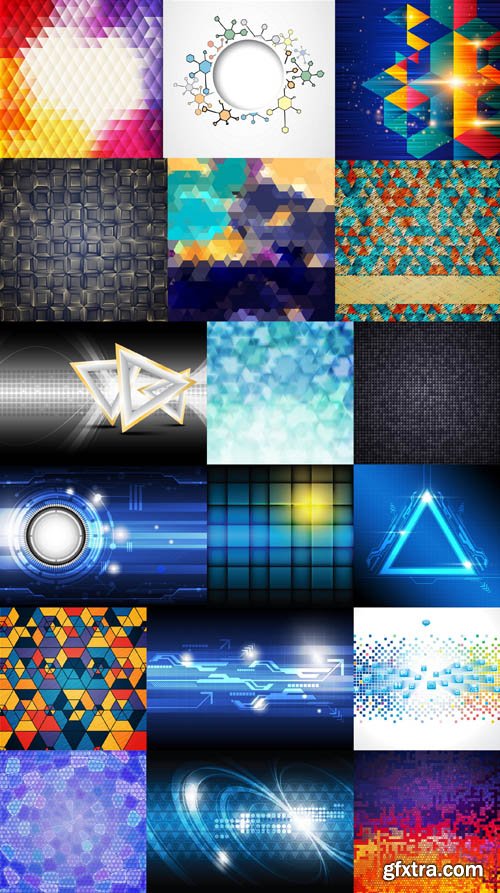 Collection of Vector Abstract Backgrounds Vol.81, 25xEPS