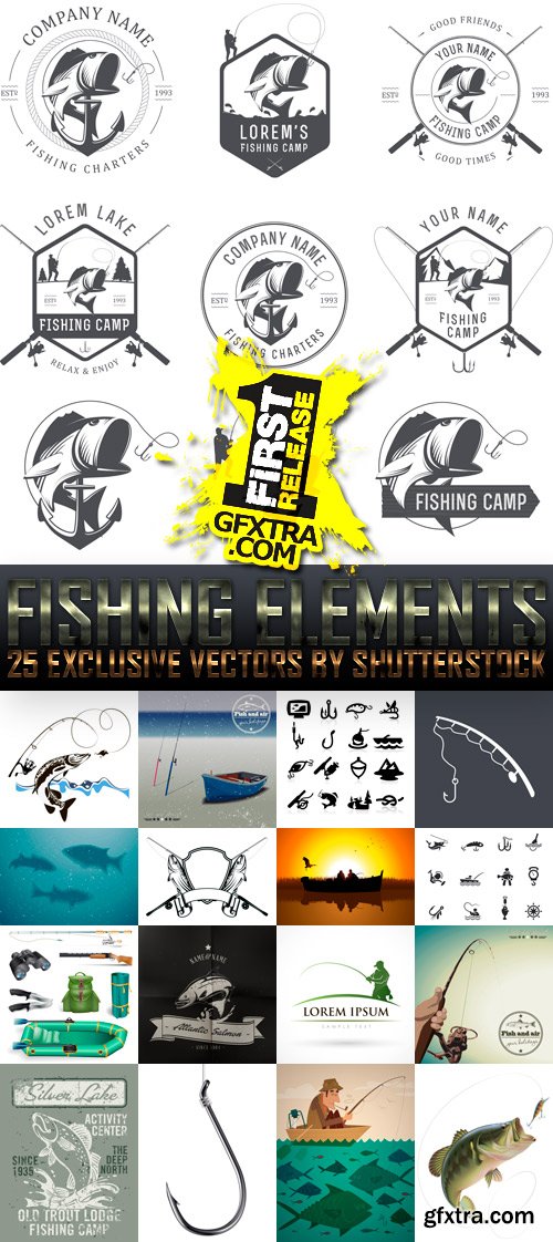 Amazing SS - Fishing Elements, 25xEPS