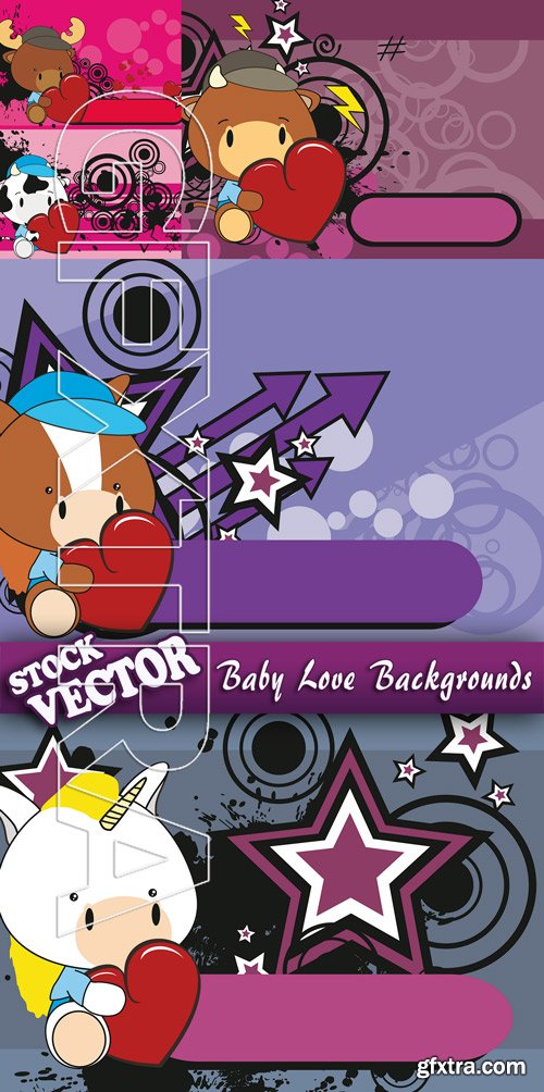 Stock Vector - Baby Love Backgrounds