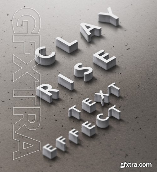 Pixeden - Psd Clay Rise Text Effect