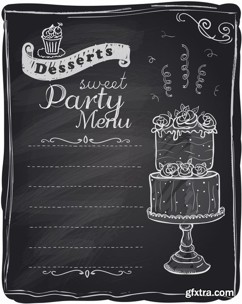 Chalkboard Banners - 25x EPS