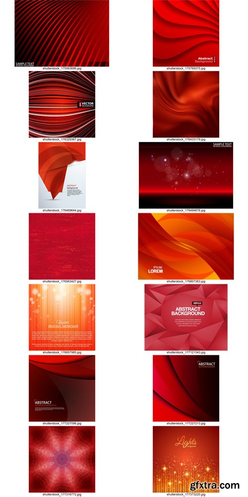 Shutterstock - Red Abstract Background, 25xEps