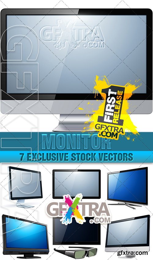 TV Monitor, panel plasma - VectorStock