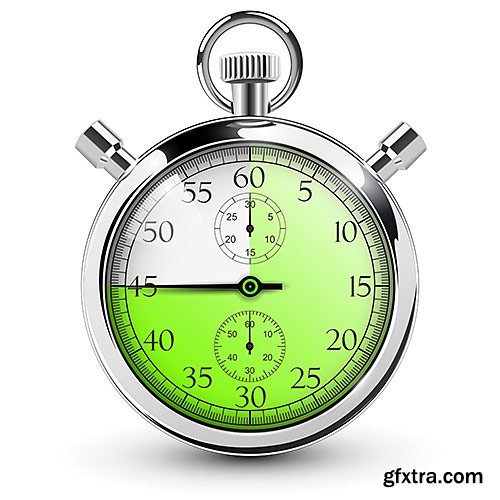 Clock and clockwork, speedometers, stopwatches - VectorStock