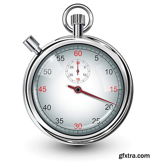 Clock and clockwork, speedometers, stopwatches - VectorStock