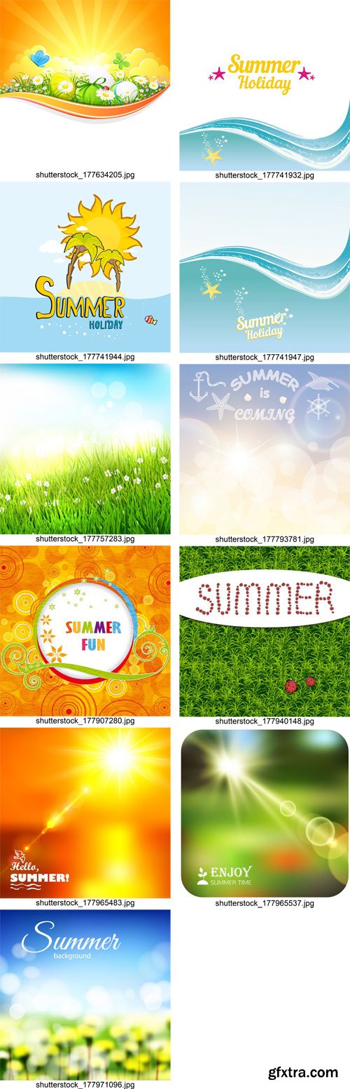 Shutterstock - Summer Time, Holiday, 25xEps