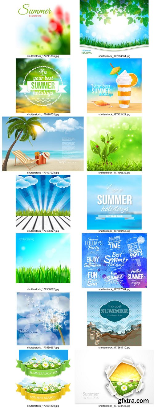 Shutterstock - Summer Time, Holiday, 25xEps