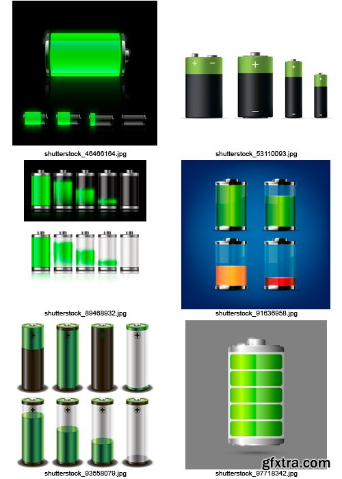 Amazing SS - Battery Icons, 25xEPS