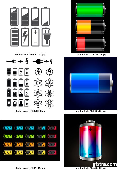 Amazing SS - Battery Icons, 25xEPS