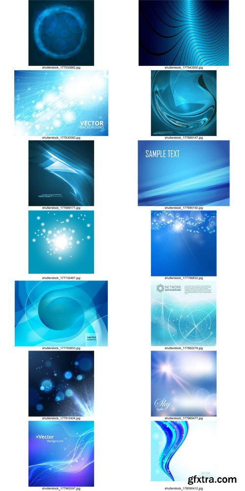 Shutterstock - Blue abstract background, 25xEps