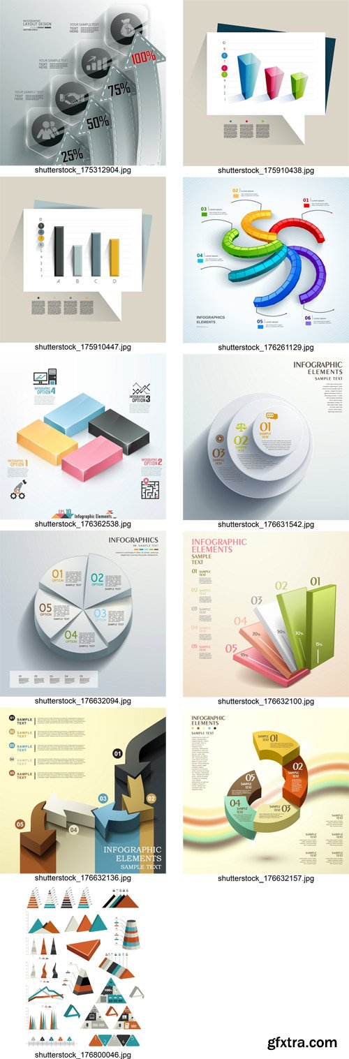 Shutterstock - 3D Infographic Chart 2