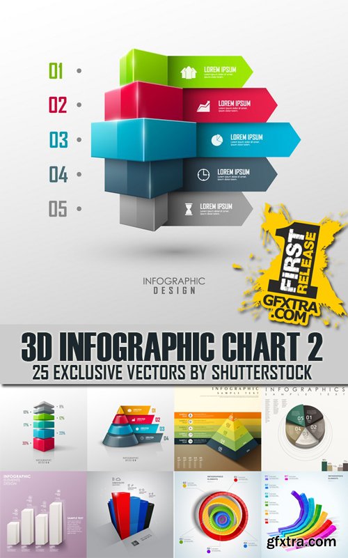 Shutterstock - 3D Infographic Chart 2