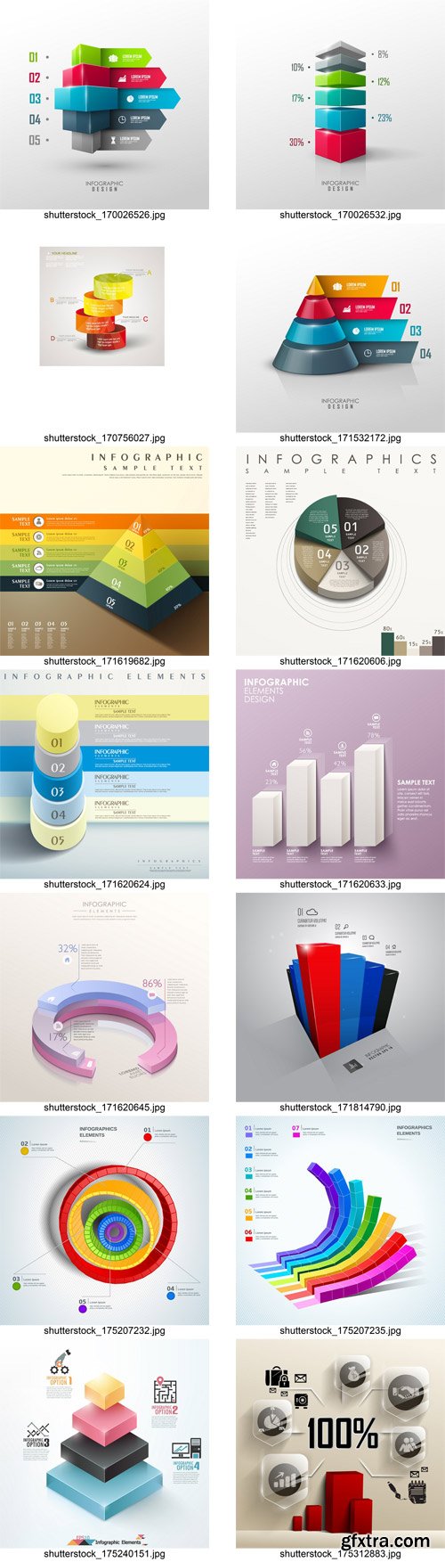 Shutterstock - 3D Infographic Chart 2