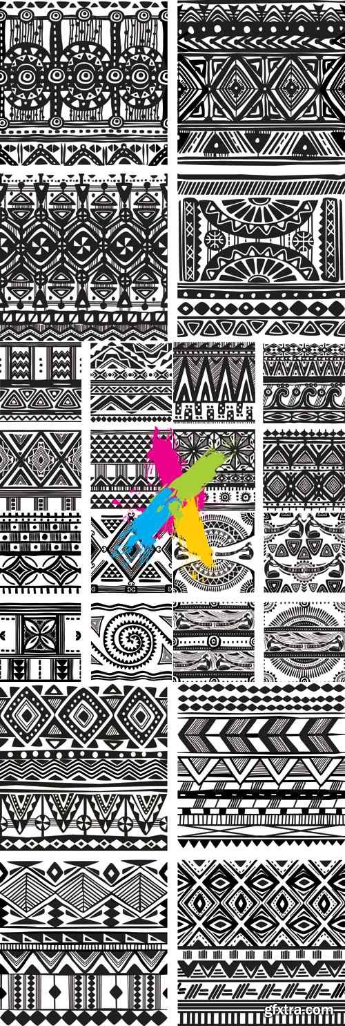 Tribal Ethnic Patterns Vector