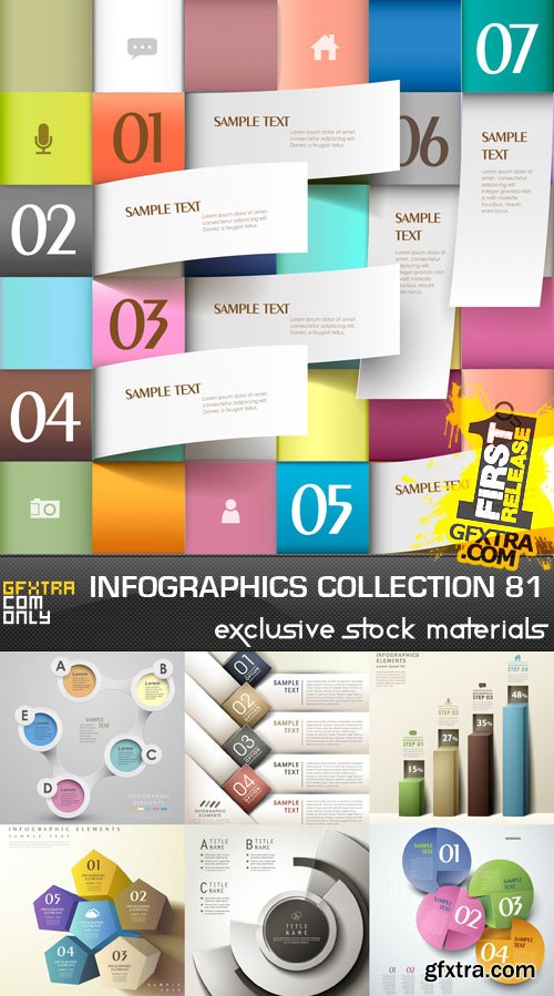 Collection of infographics vol.81, 25xEPS