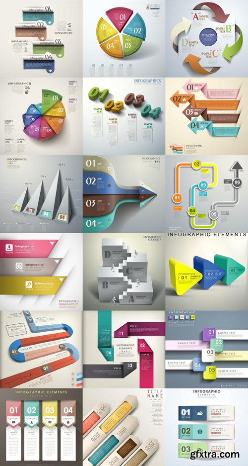 Collection of infographics vol.81, 25xEPS