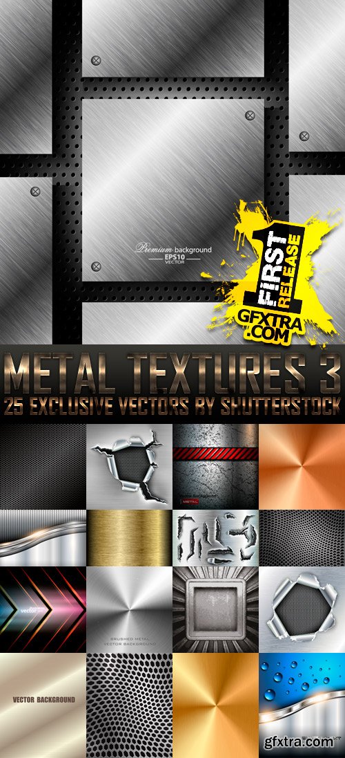 Amazing SS - Metal Textures 3, 25xEPS