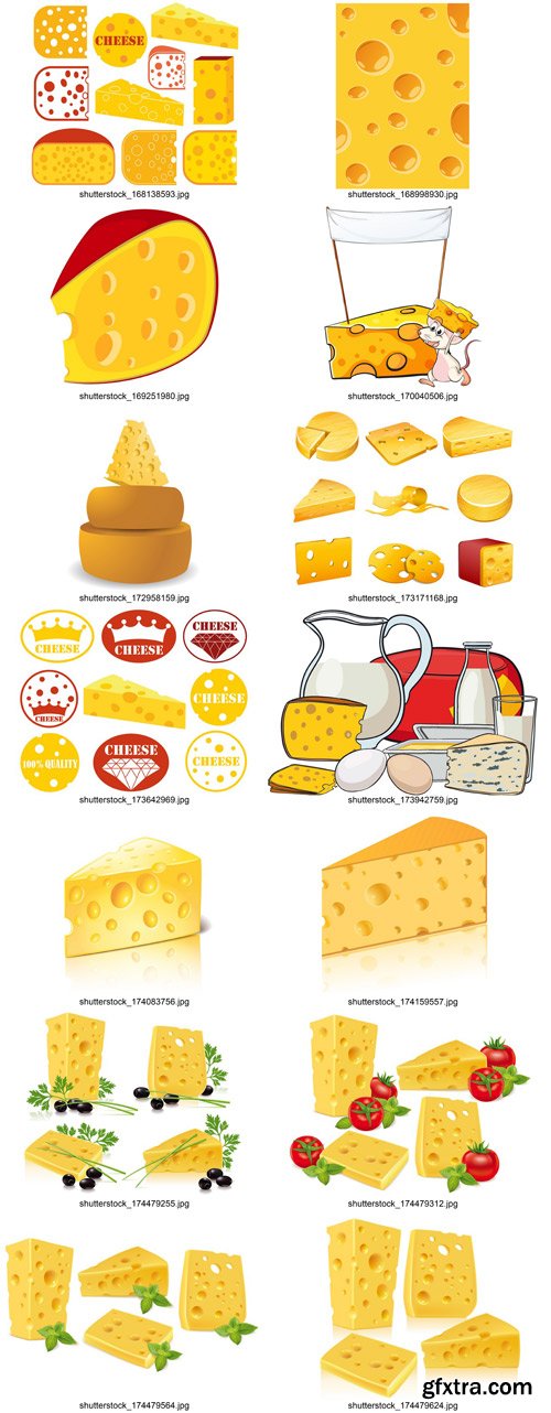 Shutterstock - Cheese, 25xEps