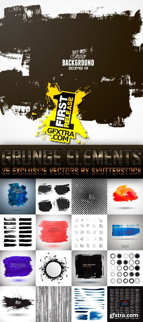 Amazing SS - Grunge Elements (vol.6), 25xEPS