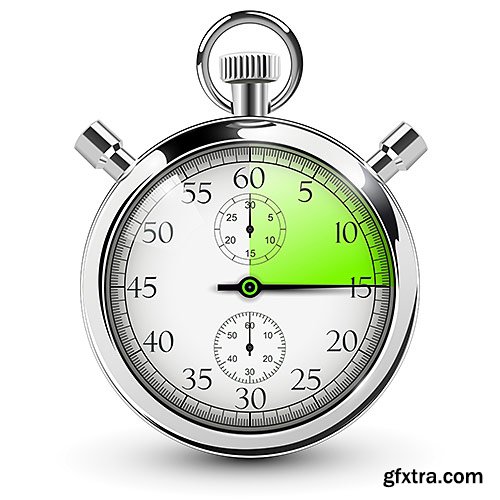 Clock and clockwork, speedometers, stopwatches, 2 - VectorStock