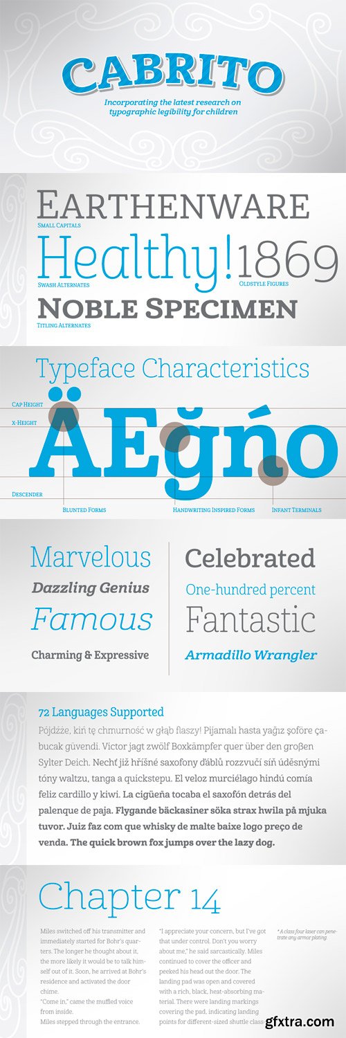 Cabrito Font Family - 48 Fonts for $124