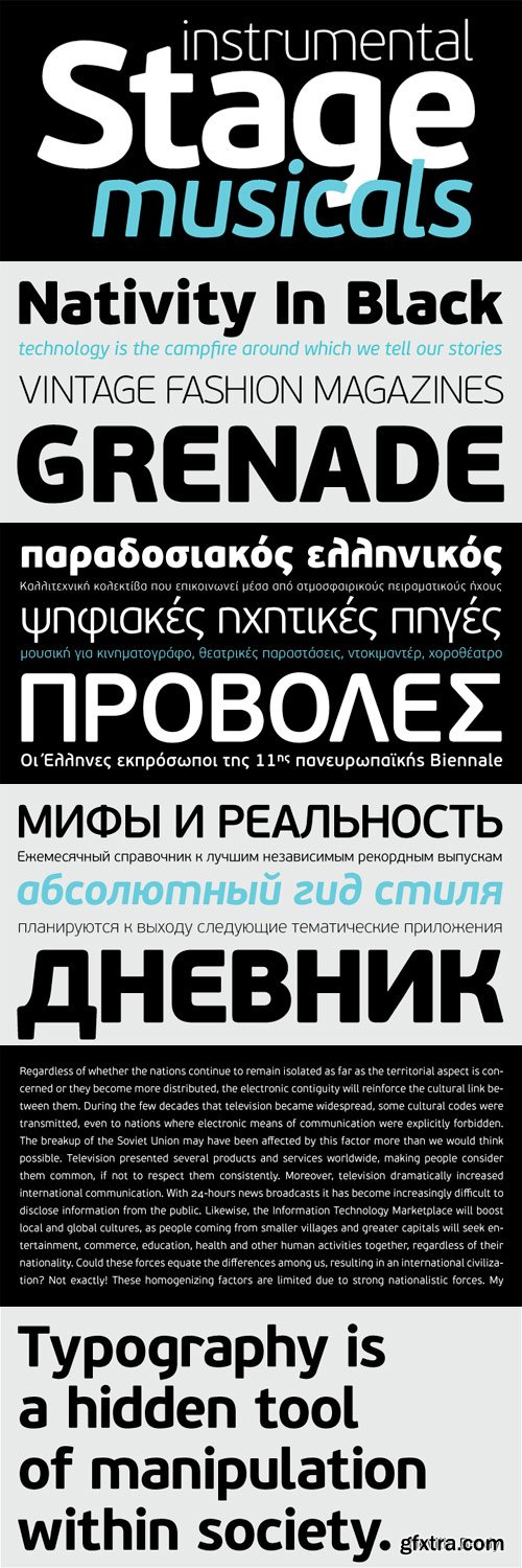 PF Beau Sans Pro Font Family - 16 Fonts for $725