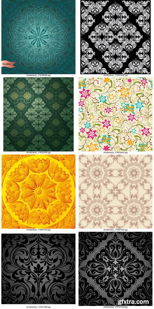 Shutterstock - Floral background 2, 25xEps