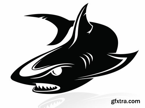 Vector Sharks - 25x EPS