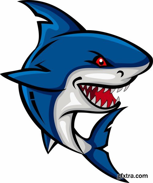 Vector Sharks - 25x EPS