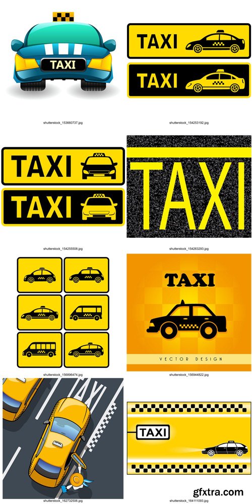 Shutterstock - Taxi, 25xEps