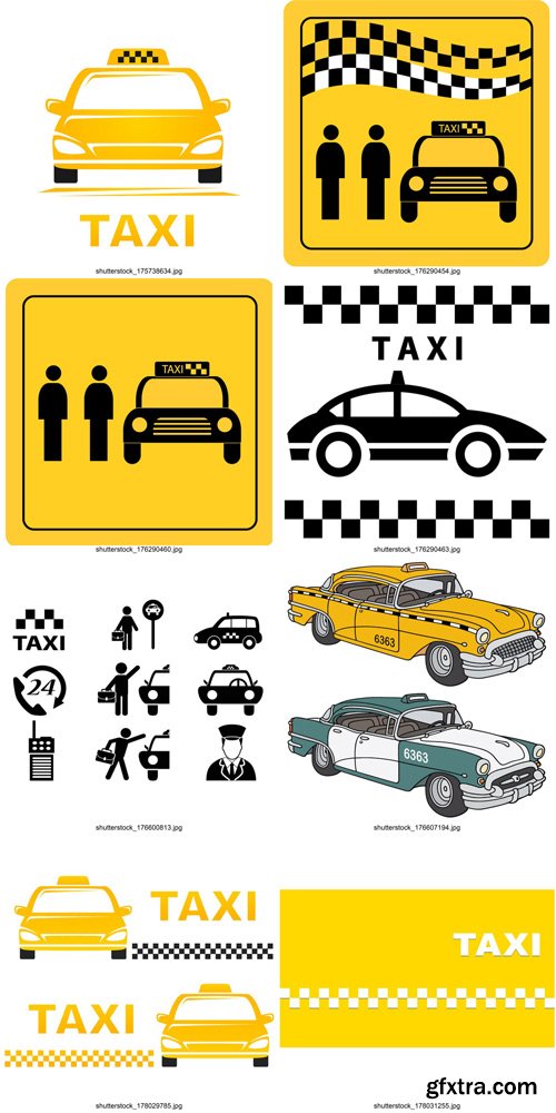 Shutterstock - Taxi, 25xEps