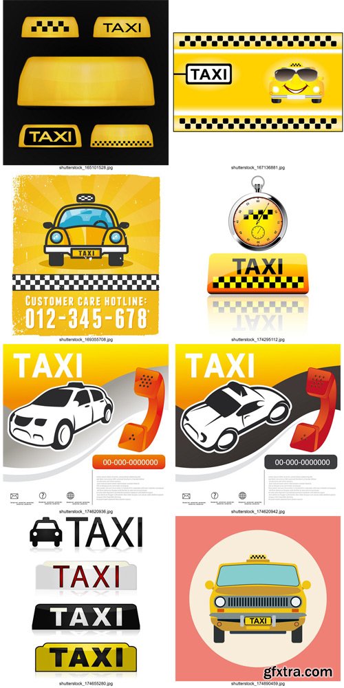 Shutterstock - Taxi, 25xEps