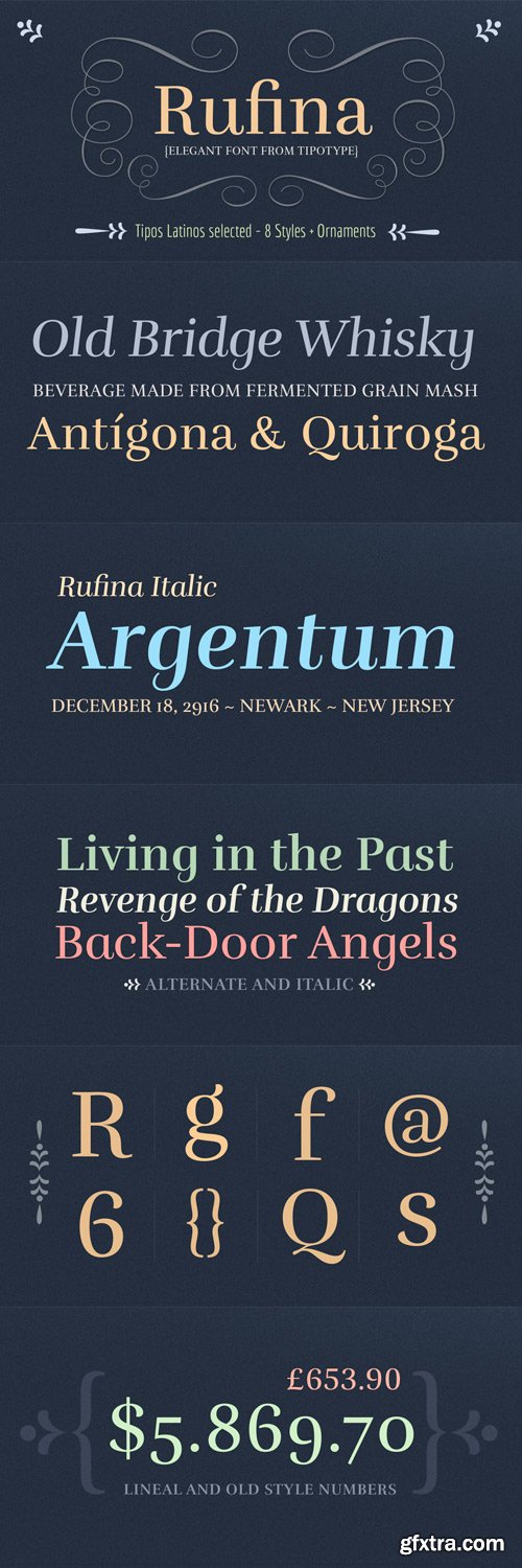 Rufina Font Family - 9 Fonts for $35