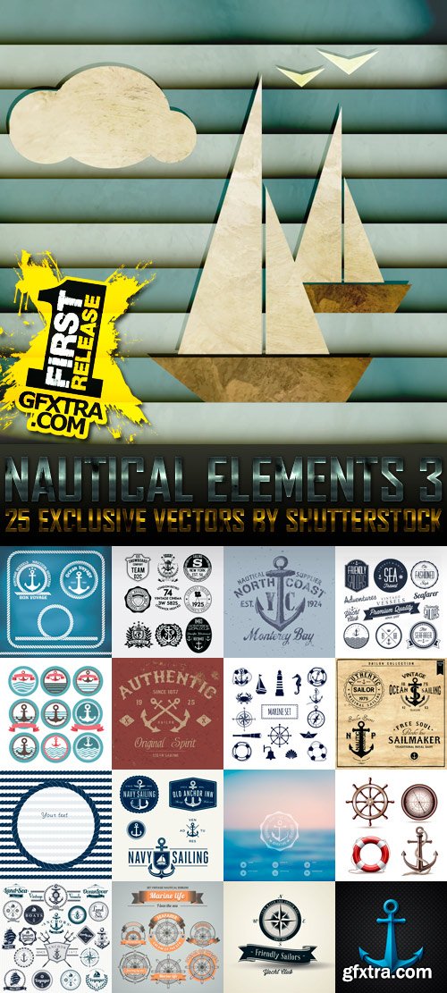 Amazing SS - Nautical Elements 3, 25xEPS