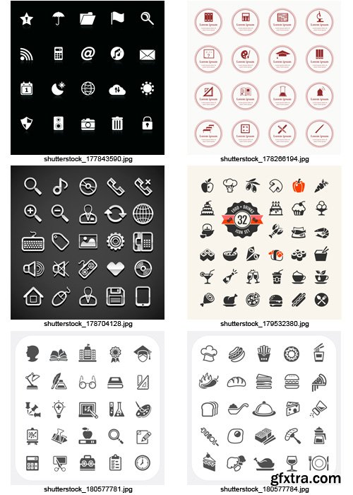 Amazing SS - Simple Icons, 25xEPS