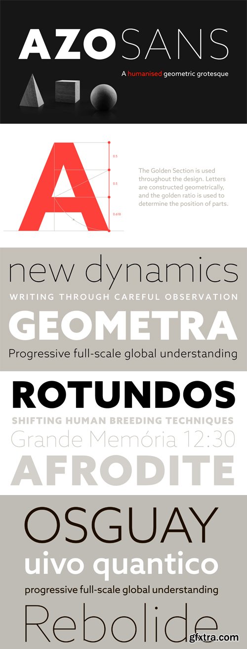 Azo Sans Font Family - 12 Fonts for $294