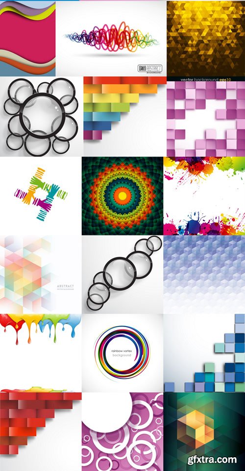 Collection of Vector Abstract Backgrounds Vol.83, 25xEPS