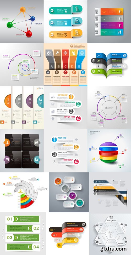 Collection of infographics vol.82, 25xEPS