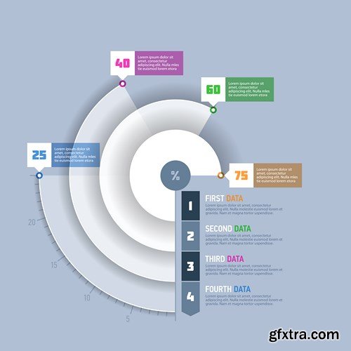 Collection of infographics vol.82, 25xEPS