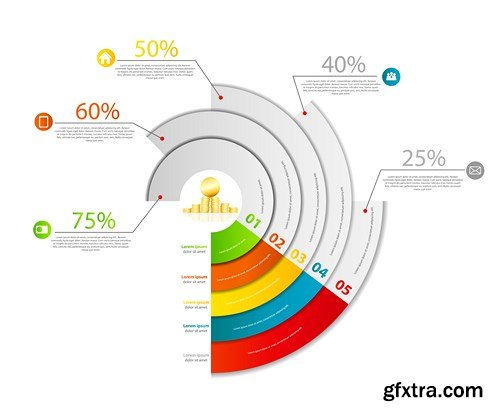 Collection of infographics vol.82, 25xEPS