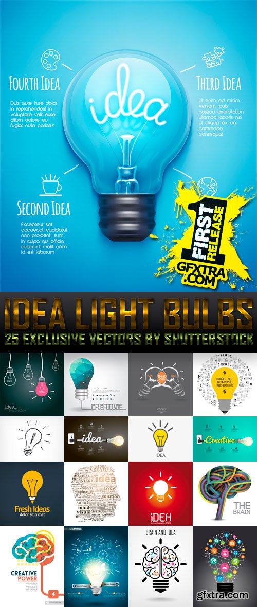 Amazing SS - Idea Light Bulbs, 25xEPS