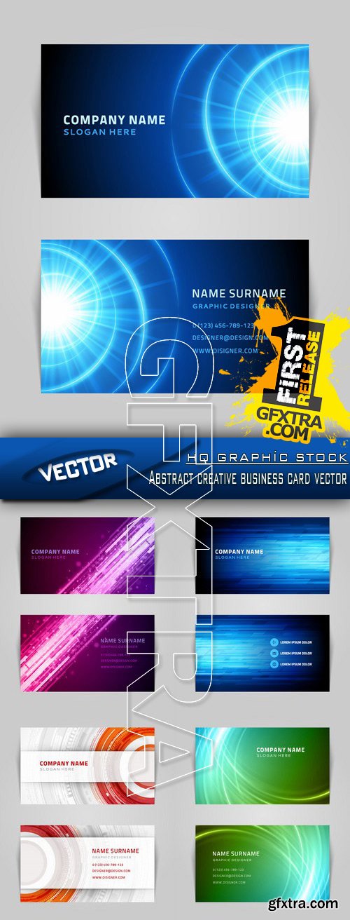 Stock Vector - Abstract creative business card vector