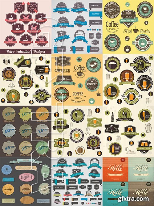 Vectorious Vintage Labels Vector