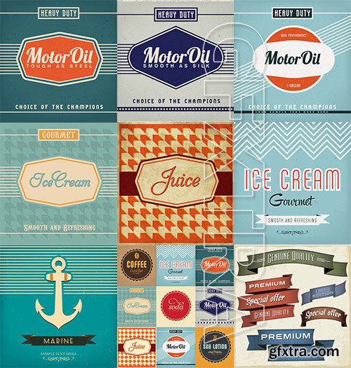 Vectorious Vintage Labels Vector