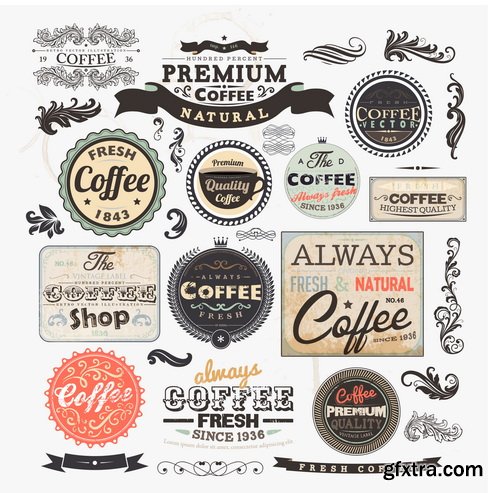 Amazing SS - Retro Vintage labels, 25xEPS