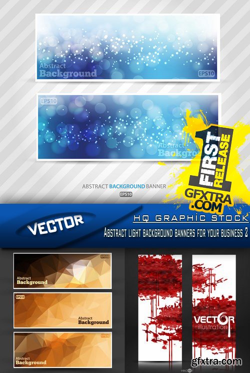 Stock Vector - Abstract light background banners for your business 2